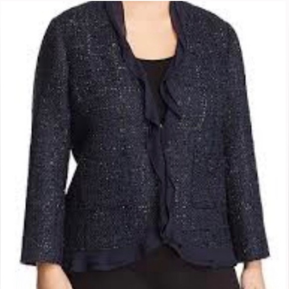 NWT Women's Vince Camuto Embellished Tweed Blazer - Picture 10 of 10